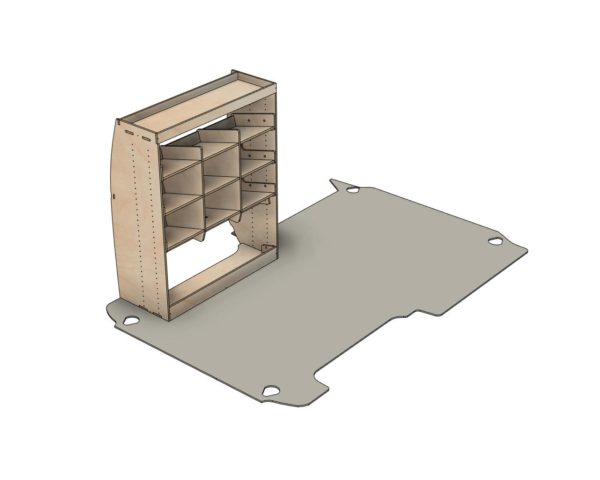 Euro Box Storage Racking Van Euro Crate Rack - Yoke Vans