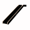 Diagonal view of a black treadmill belt with light wooden side rails and end caps; brand Yokevans visible on the side.